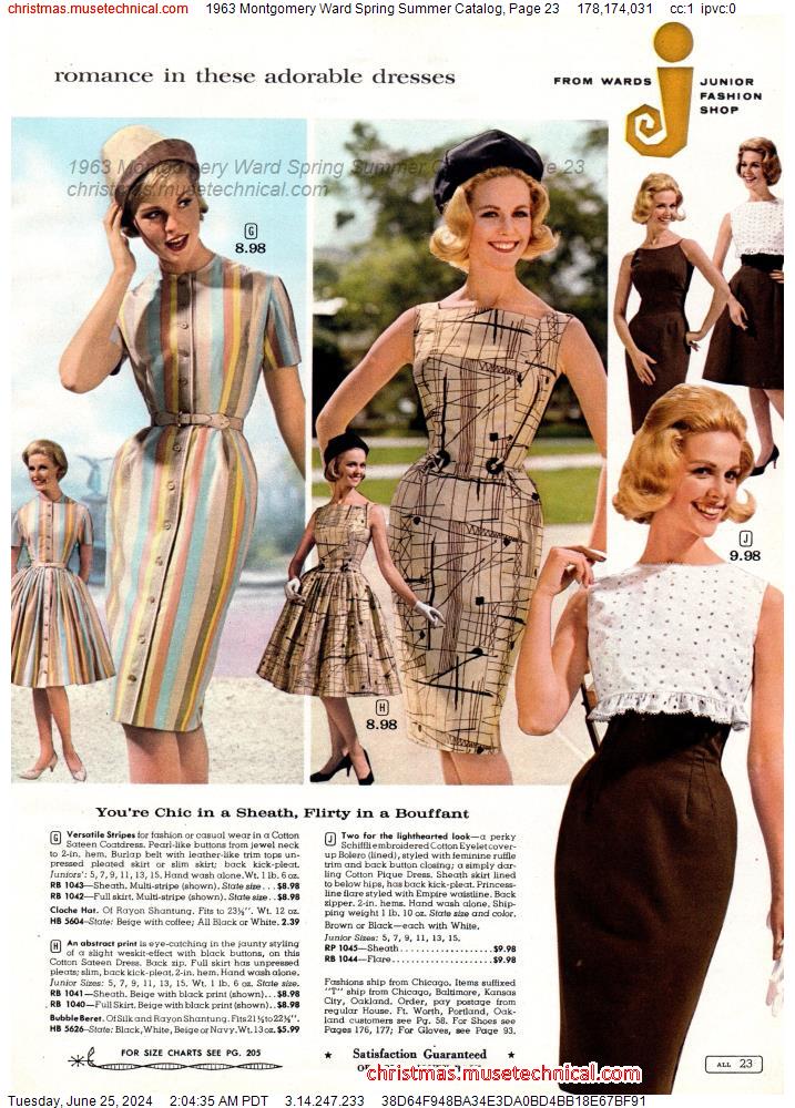 1963 Montgomery Ward Spring Summer Catalog, Page 23