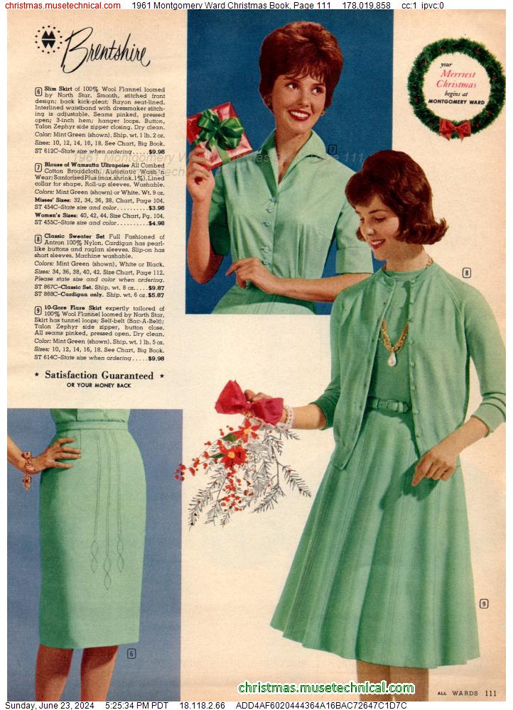1961 Montgomery Ward Christmas Book, Page 111