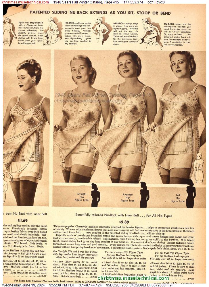 1948 Sears Fall Winter Catalog, Page 415