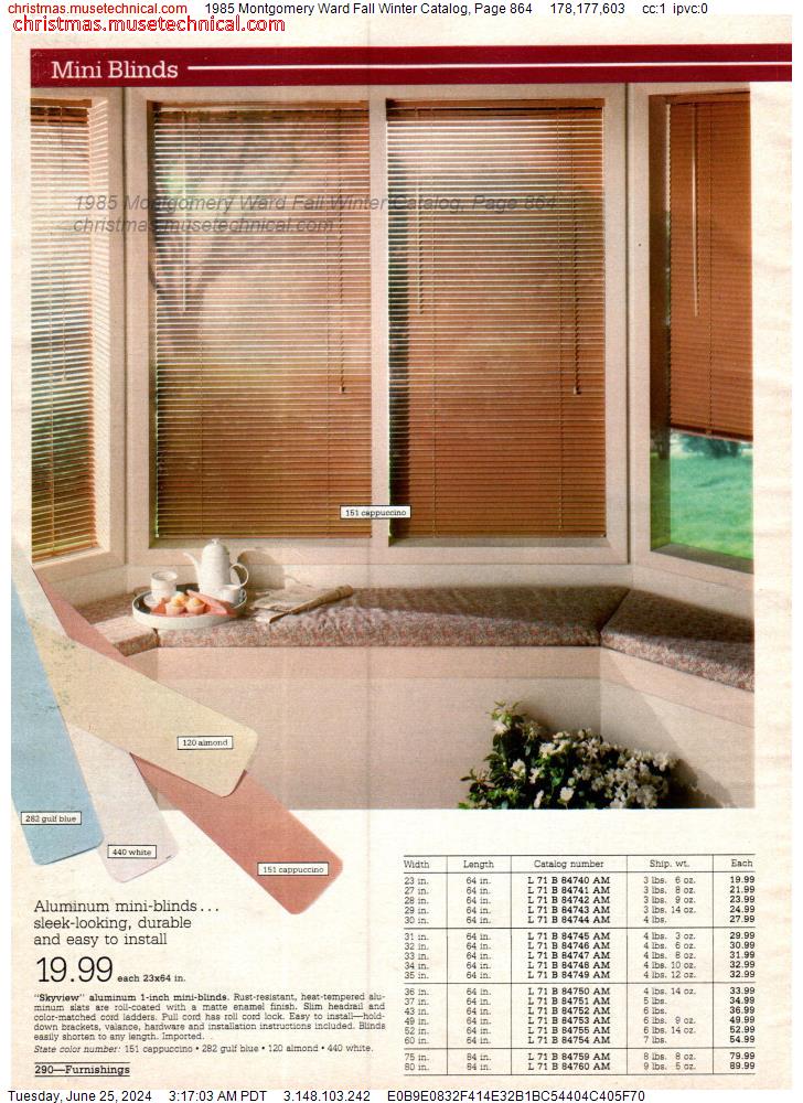 1985 Montgomery Ward Fall Winter Catalog, Page 864