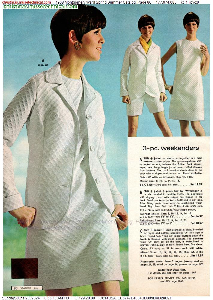 1968 Montgomery Ward Spring Summer Catalog, Page 86