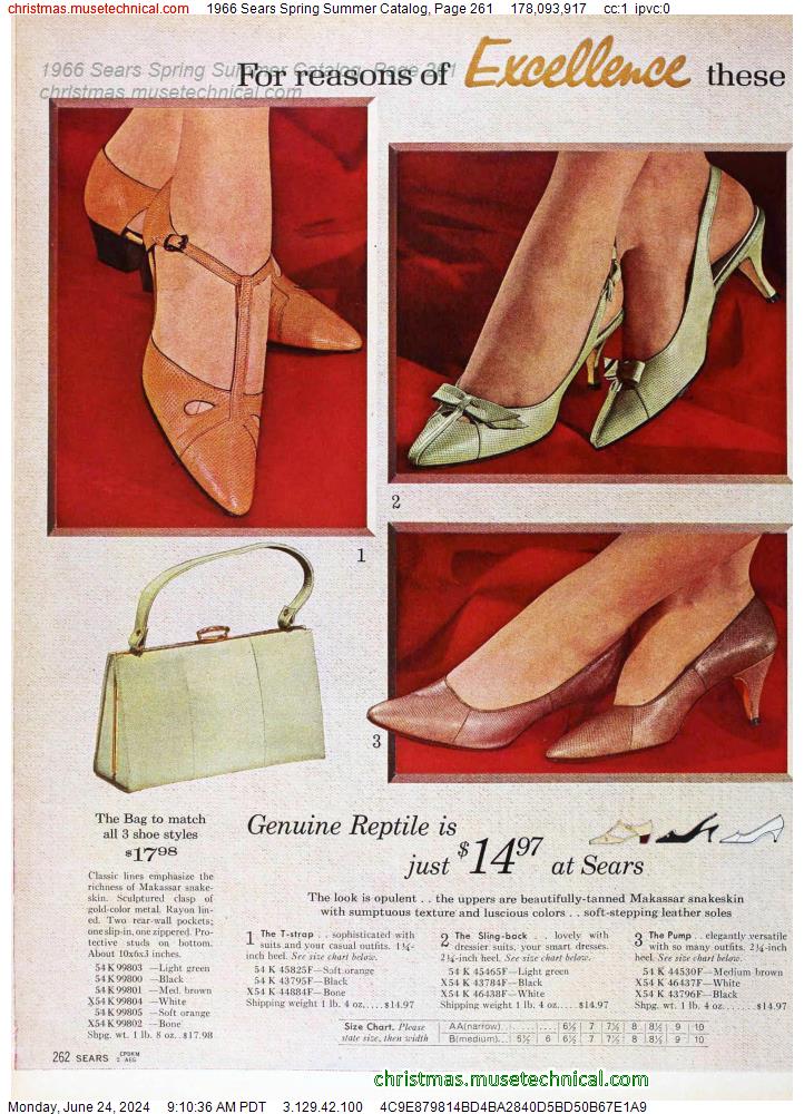 1966 Sears Spring Summer Catalog, Page 261