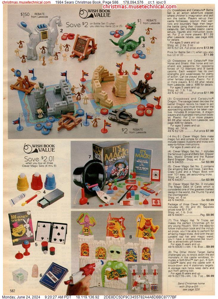 1984 Sears Christmas Book, Page 586
