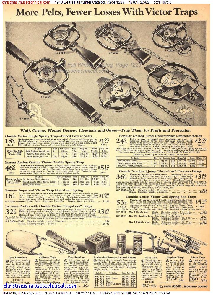 1940 Sears Fall Winter Catalog, Page 1223