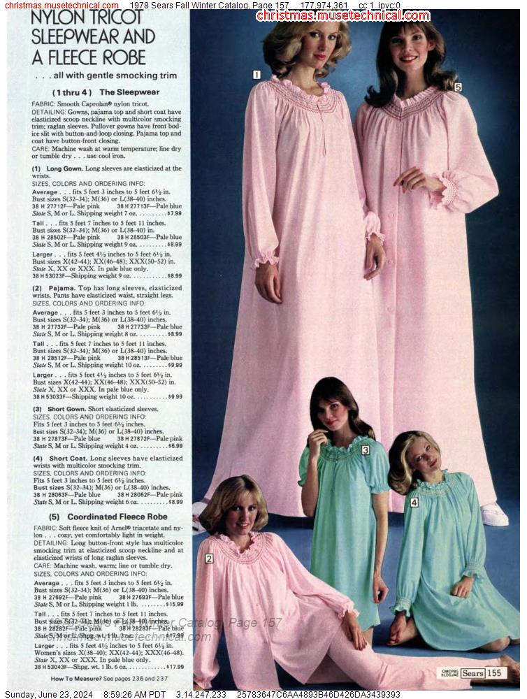 1978 Sears Fall Winter Catalog, Page 157