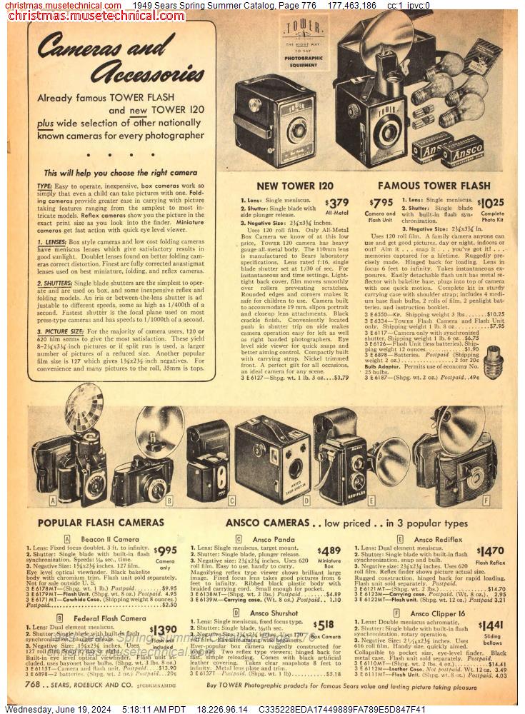 1949 Sears Spring Summer Catalog, Page 776