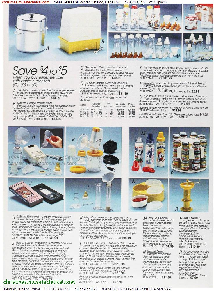 1988 Sears Fall Winter Catalog, Page 620