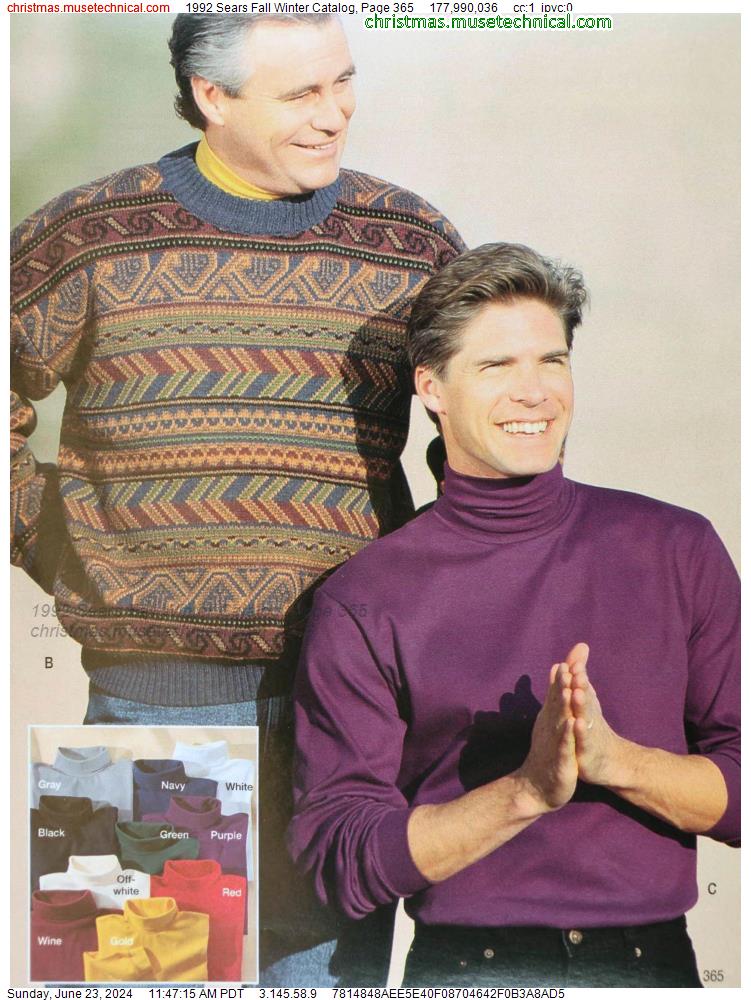 1992 Sears Fall Winter Catalog, Page 365