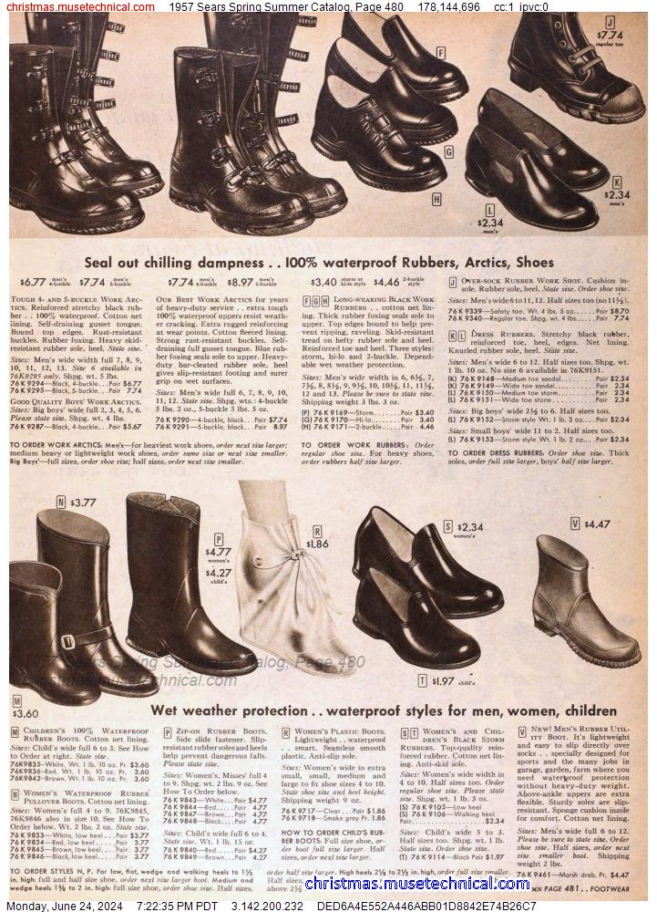 1957 Sears Spring Summer Catalog, Page 480