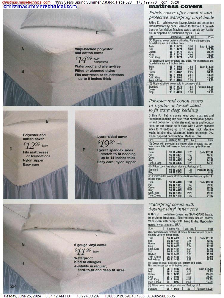 1993 Sears Spring Summer Catalog, Page 523