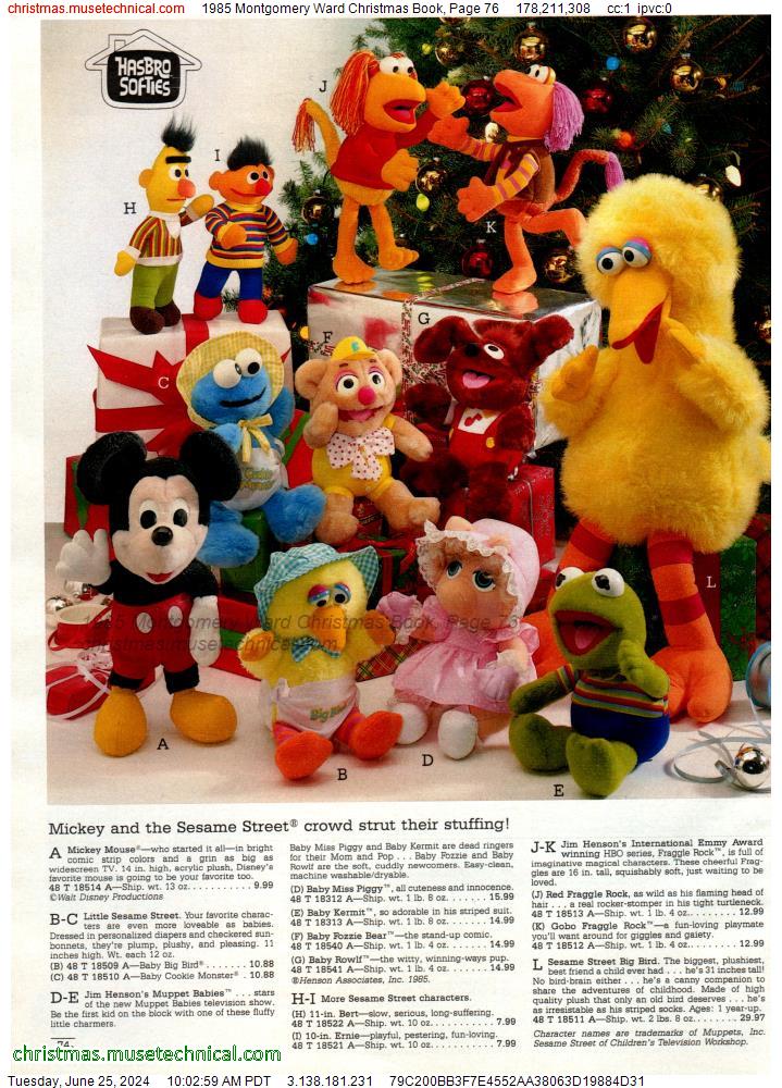 1985 Montgomery Ward Christmas Book, Page 76