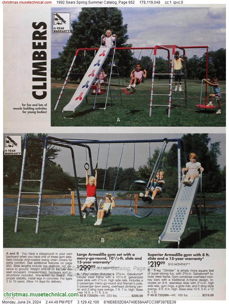 1992 Sears Spring Summer Catalog, Page 952