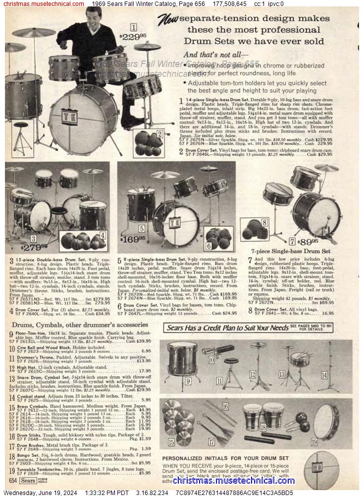 1969 Sears Fall Winter Catalog, Page 656