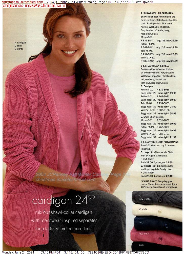 2004 JCPenney Fall Winter Catalog, Page 110