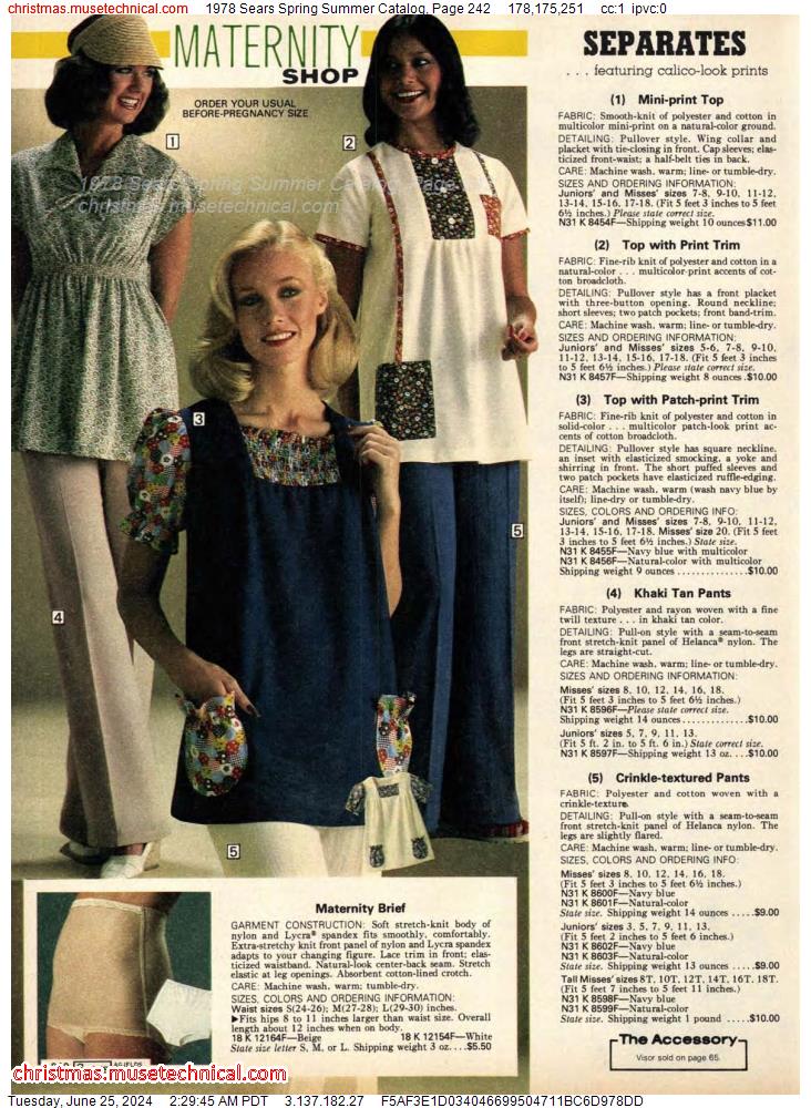 1978 Sears Spring Summer Catalog, Page 242