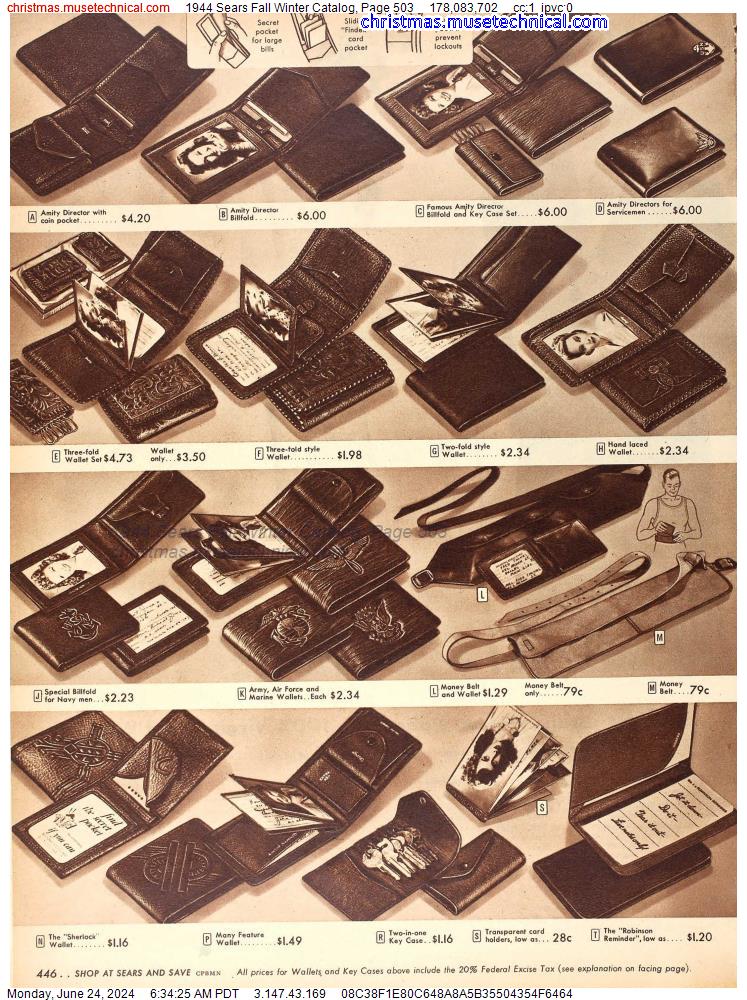 1944 Sears Fall Winter Catalog, Page 503