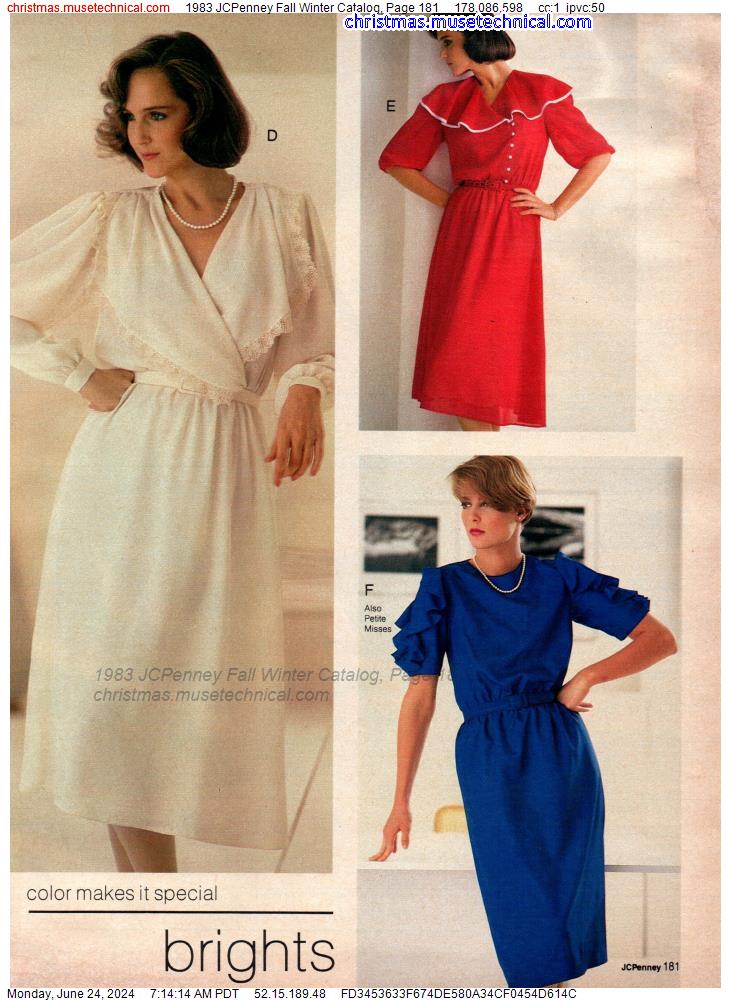 1983 JCPenney Fall Winter Catalog, Page 181