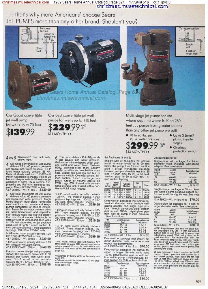 1989 Sears Home Annual Catalog, Page 624