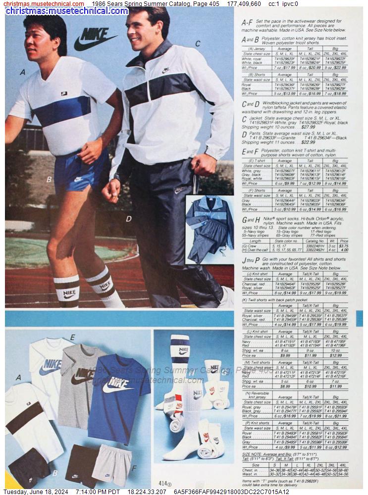 1986 Sears Spring Summer Catalog, Page 405