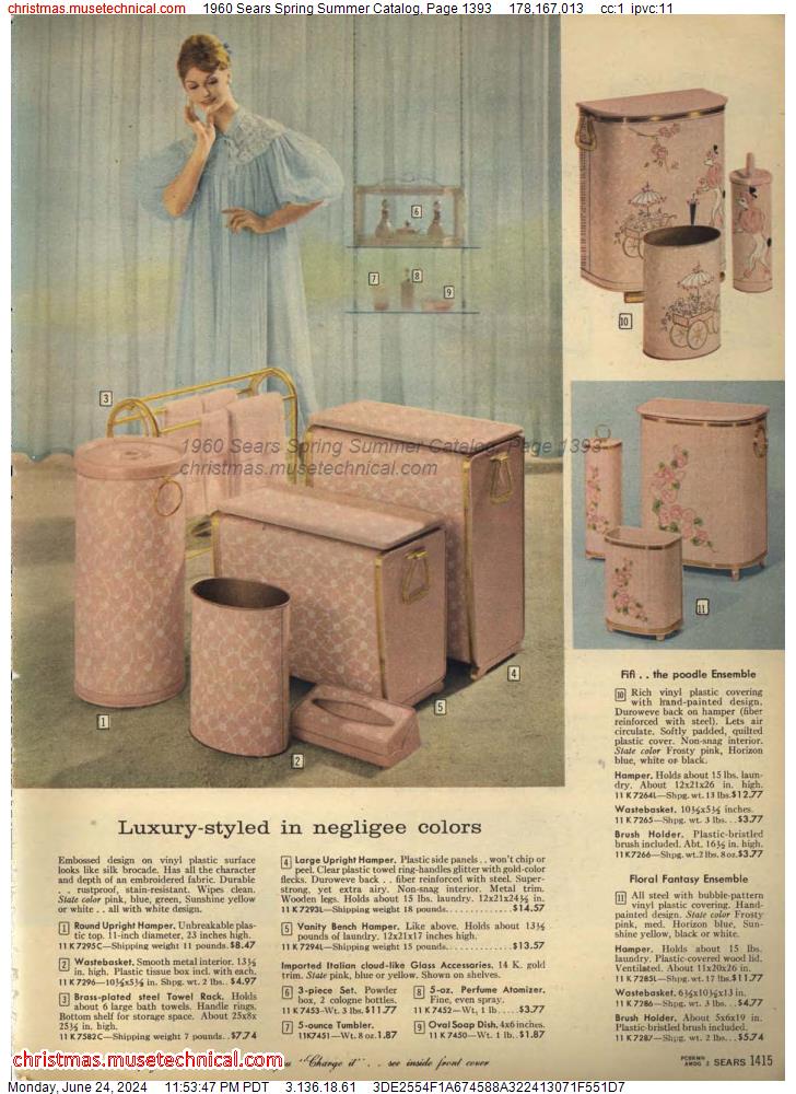 1960 Sears Spring Summer Catalog, Page 1393