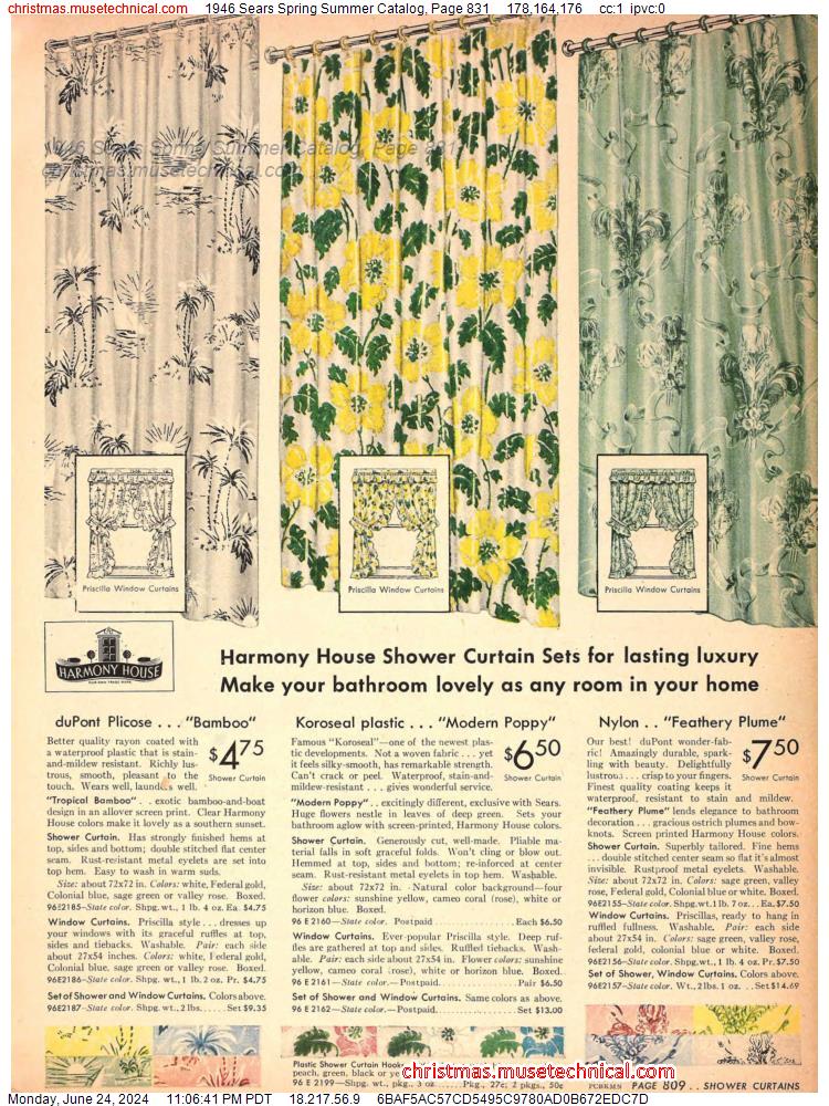 1946 Sears Spring Summer Catalog, Page 831