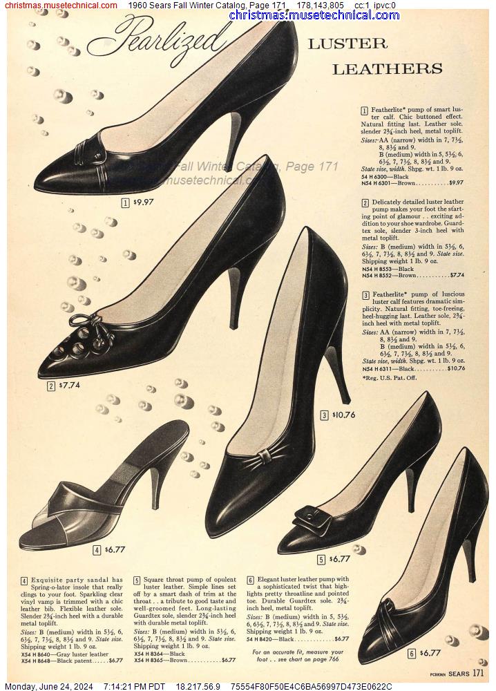 1960 Sears Fall Winter Catalog, Page 171