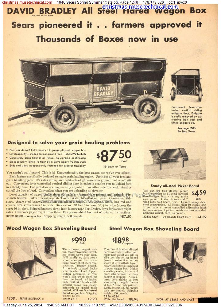 1946 Sears Spring Summer Catalog, Page 1240