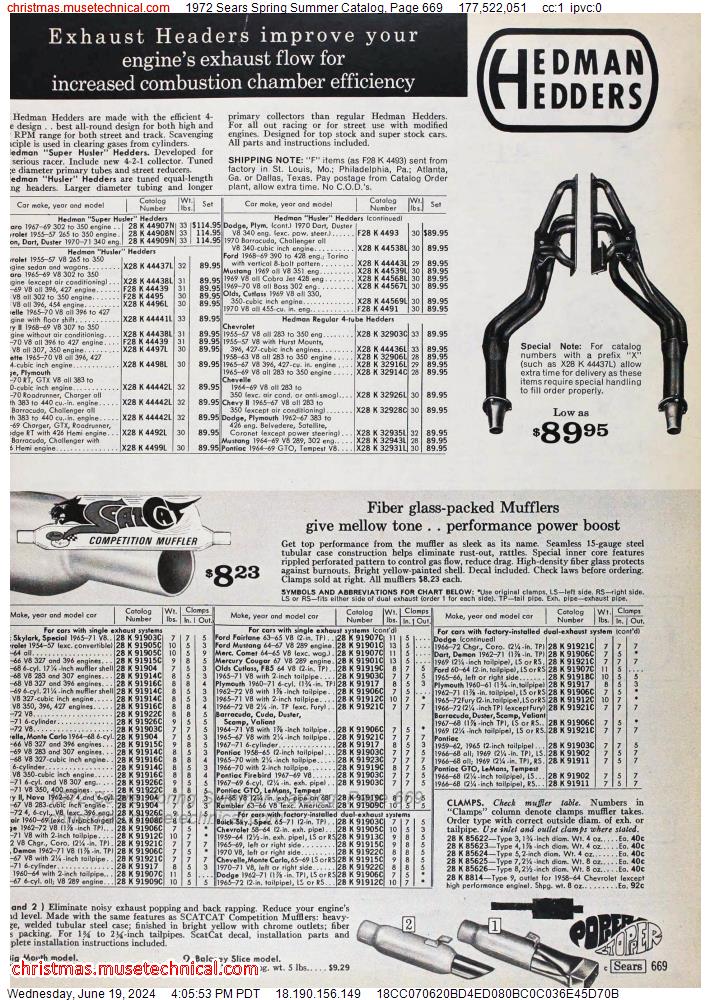 1972 Sears Spring Summer Catalog, Page 669