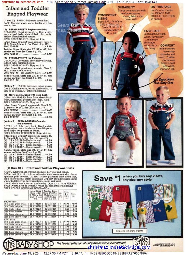 1978 Sears Spring Summer Catalog, Page 379