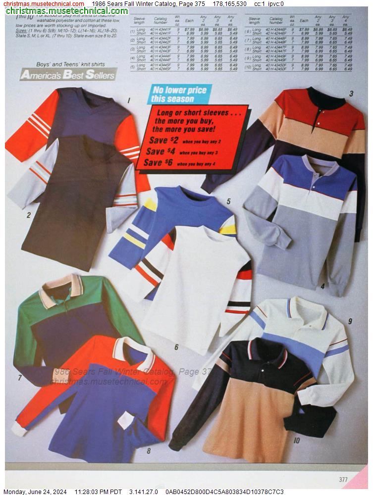 1986 Sears Fall Winter Catalog, Page 375