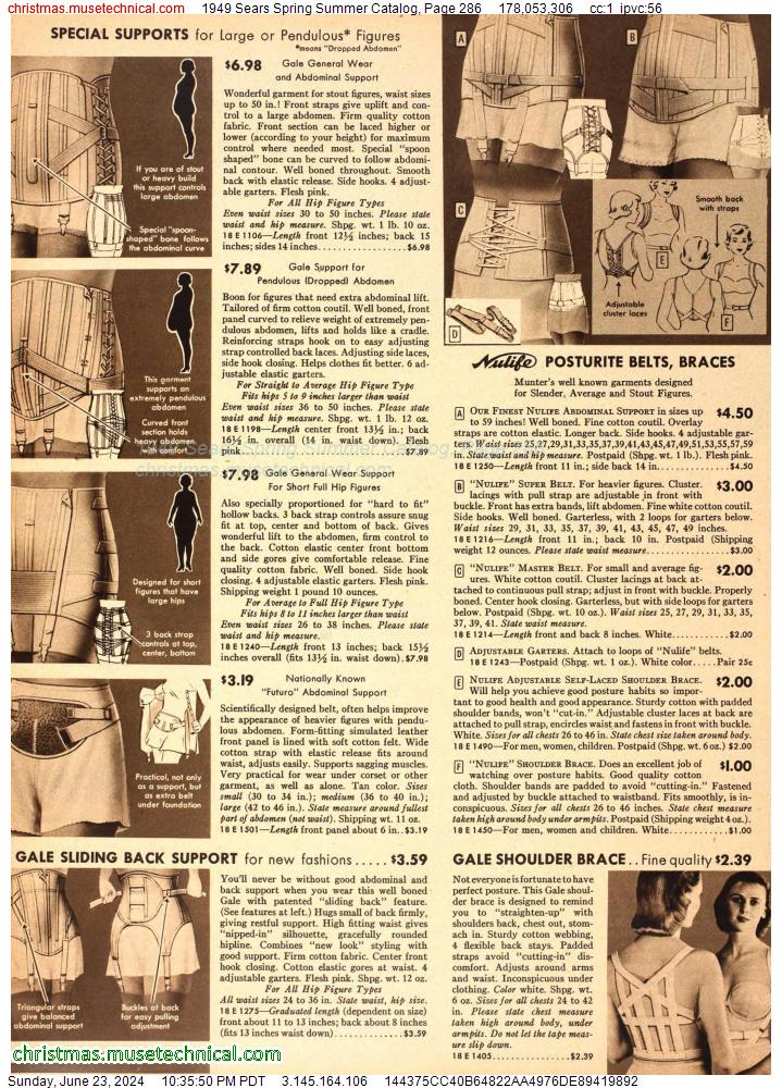 1949 Sears Spring Summer Catalog, Page 286