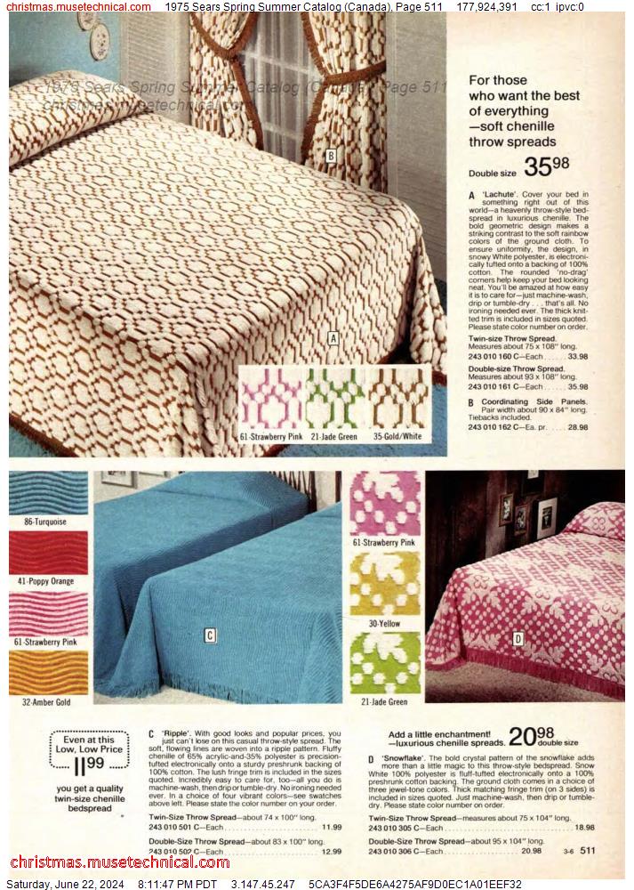 1975 Sears Spring Summer Catalog (Canada), Page 511