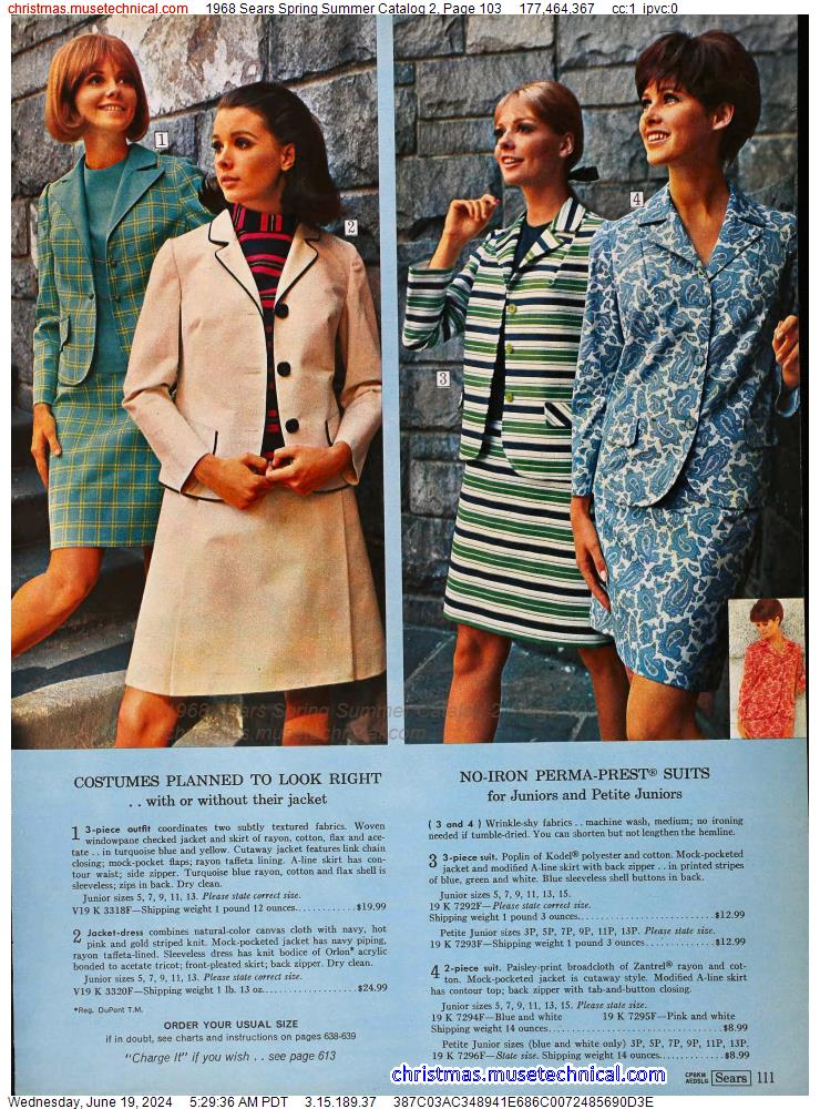 1968 Sears Spring Summer Catalog 2, Page 103