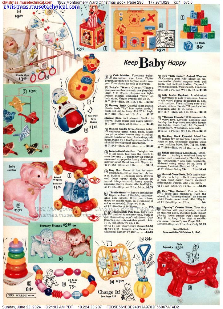 1962 Montgomery Ward Christmas Book, Page 290