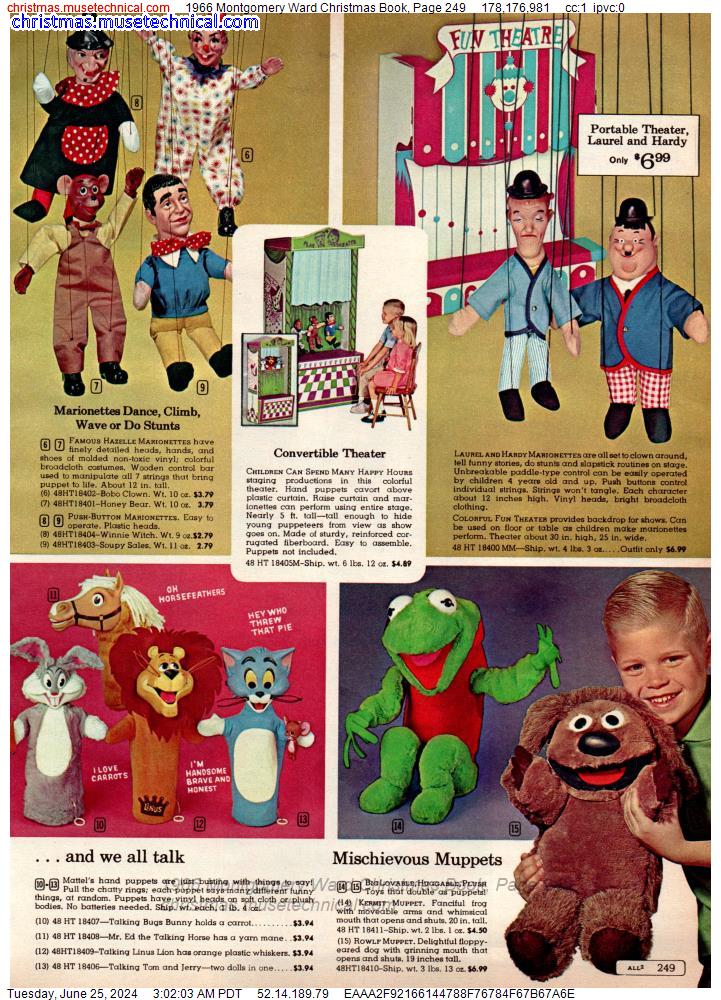 1966 Montgomery Ward Christmas Book, Page 249