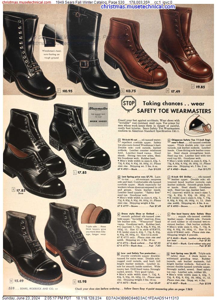 1949 Sears Fall Winter Catalog, Page 530