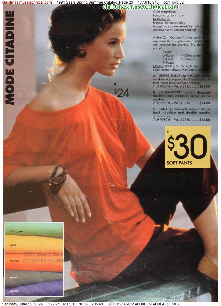 1991 Sears Spring Summer Catalog, Page 23