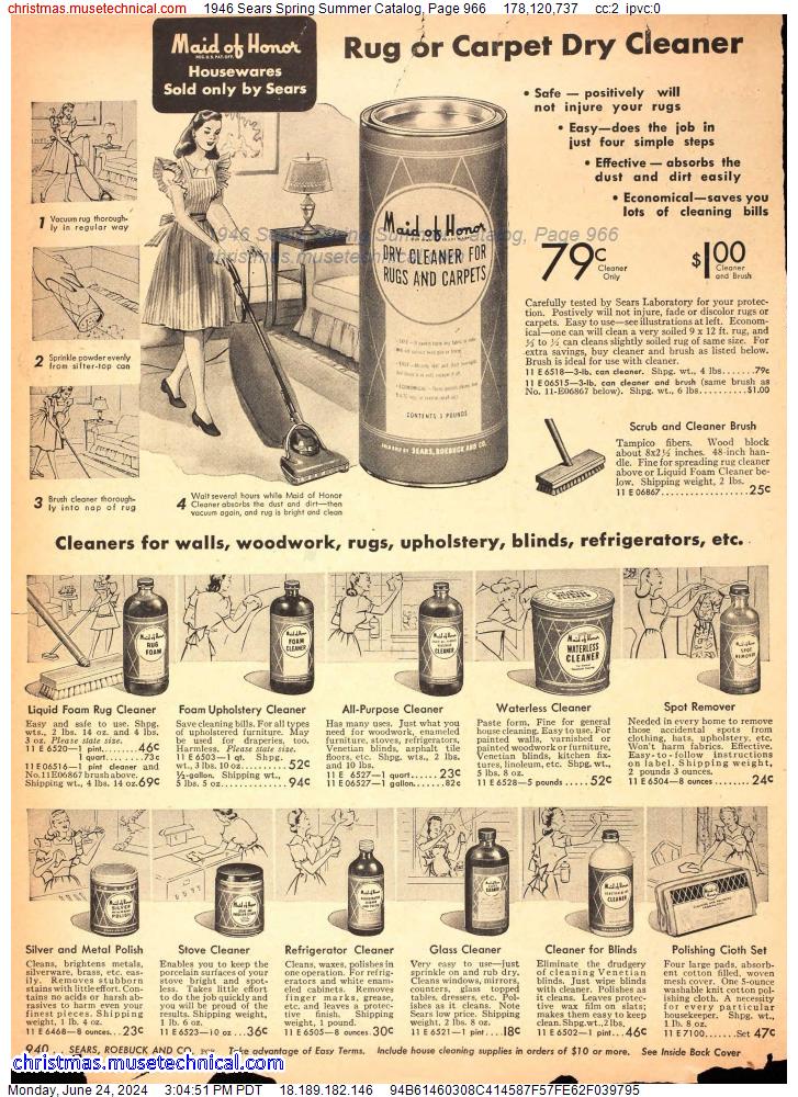 1946 Sears Spring Summer Catalog, Page 966