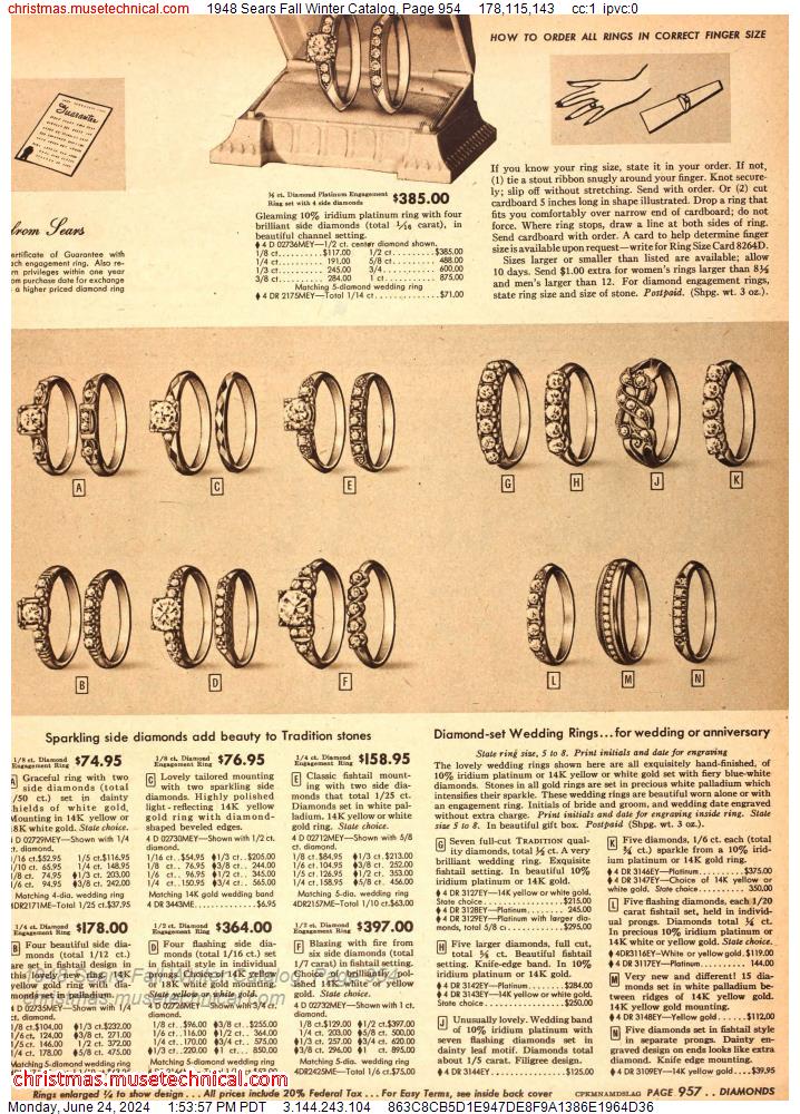 1948 Sears Fall Winter Catalog, Page 954