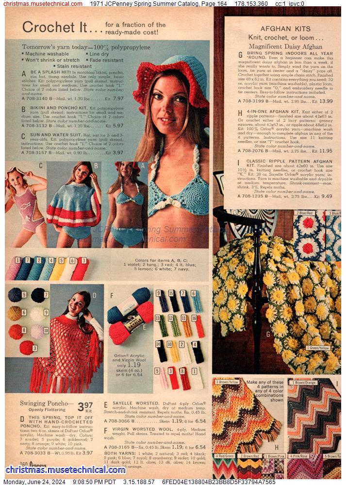 1971 JCPenney Spring Summer Catalog, Page 164