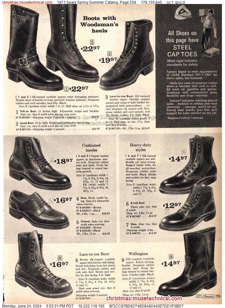 1971 Sears Spring Summer Catalog, Page 259