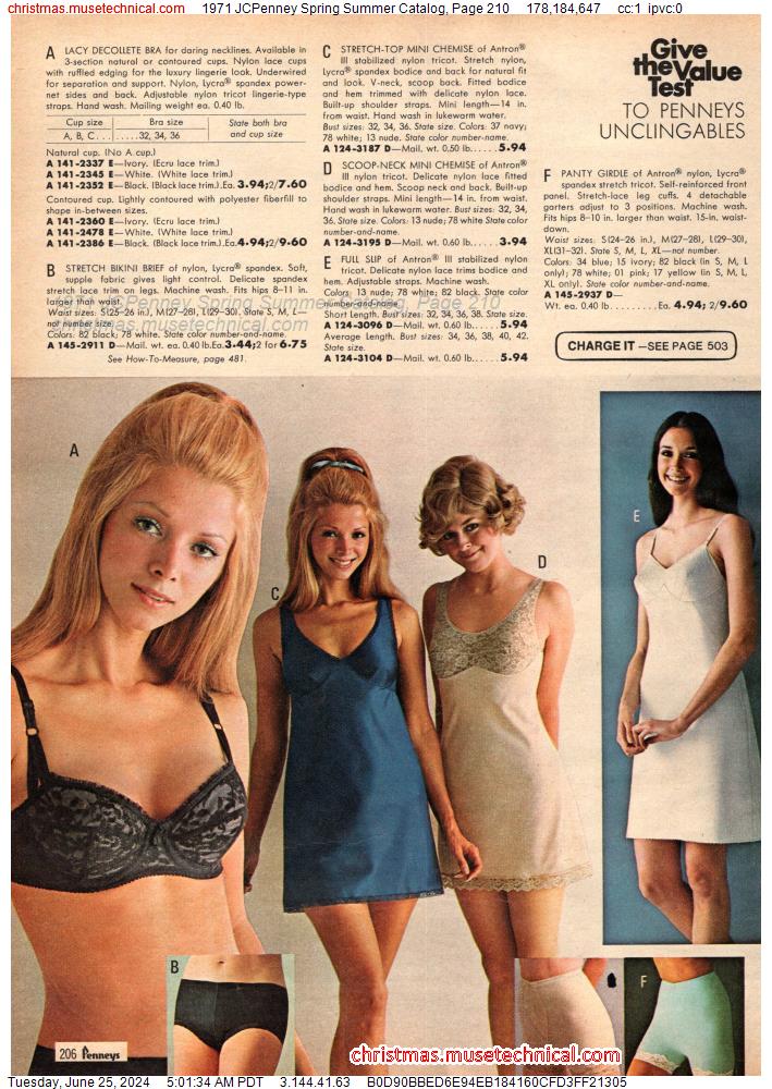 1971 JCPenney Spring Summer Catalog, Page 210