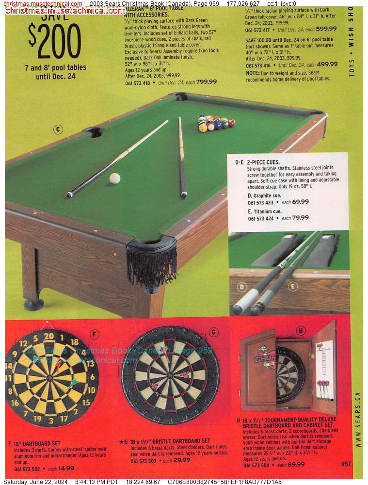 2003 Sears Christmas Book (Canada), Page 959