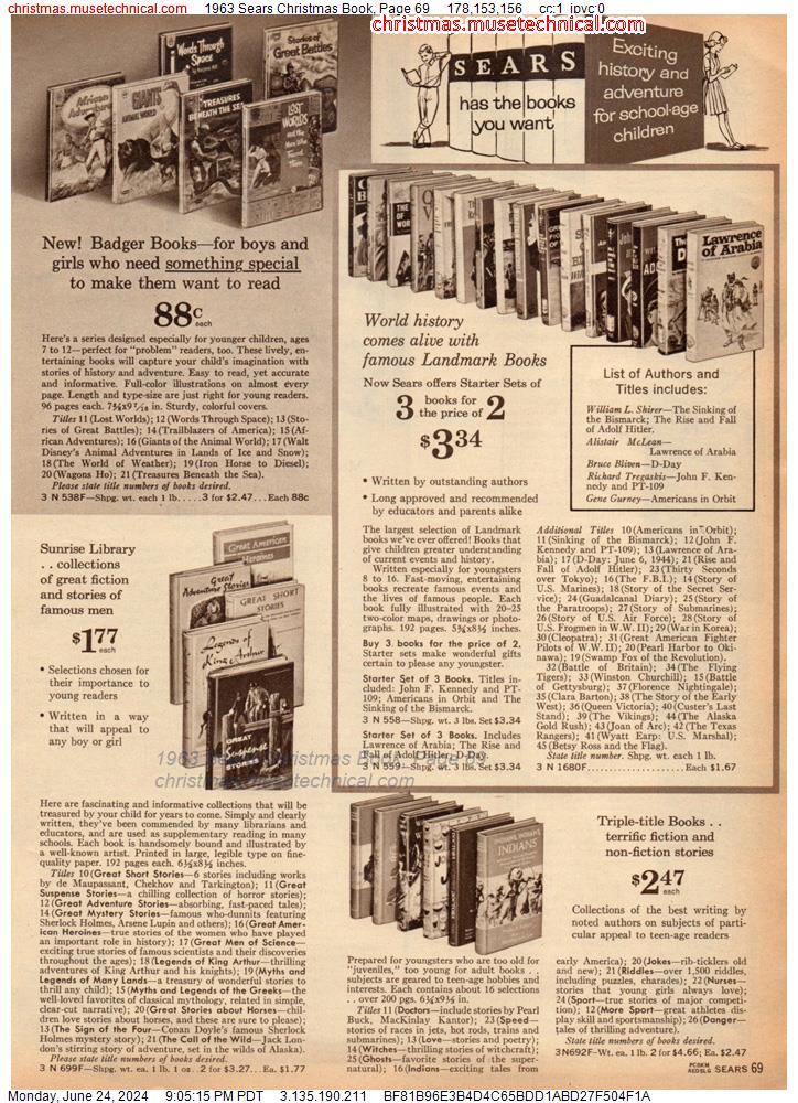 1963 Sears Christmas Book, Page 69