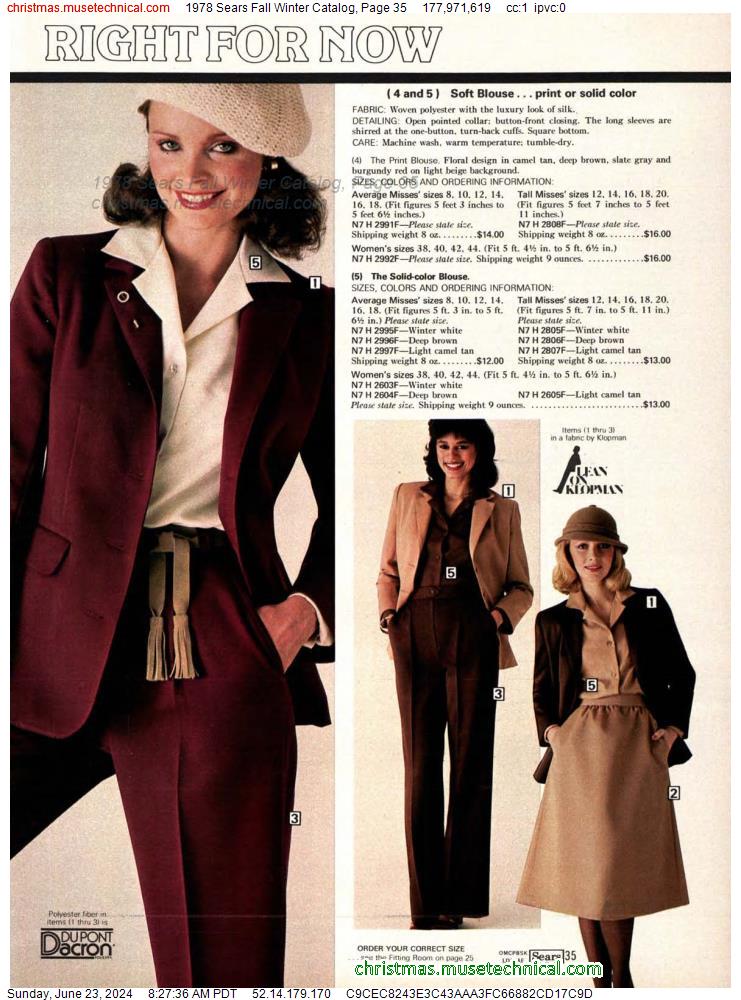 1978 Sears Fall Winter Catalog, Page 35