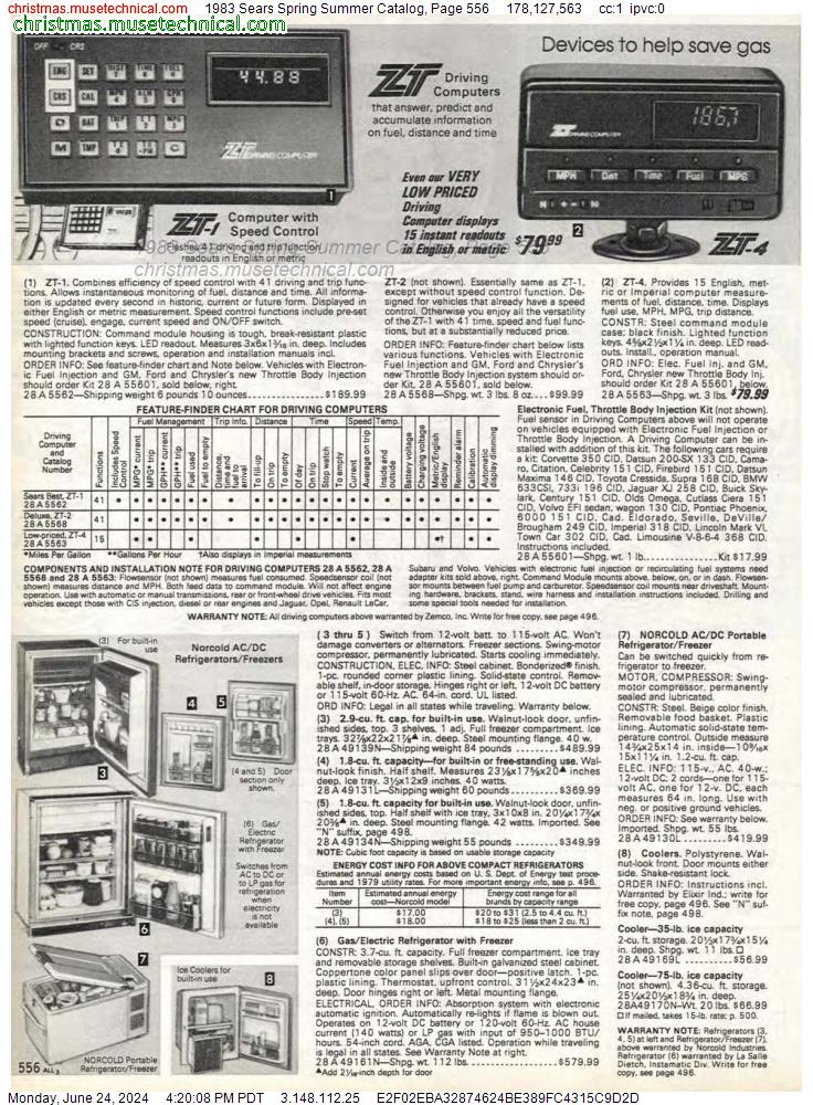 1983 Sears Spring Summer Catalog, Page 556