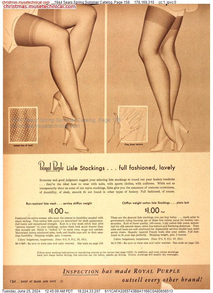 1944 Sears Spring Summer Catalog, Page 158