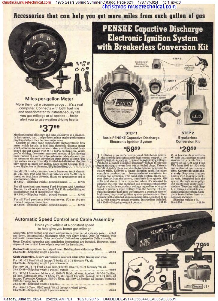 1975 Sears Spring Summer Catalog, Page 621