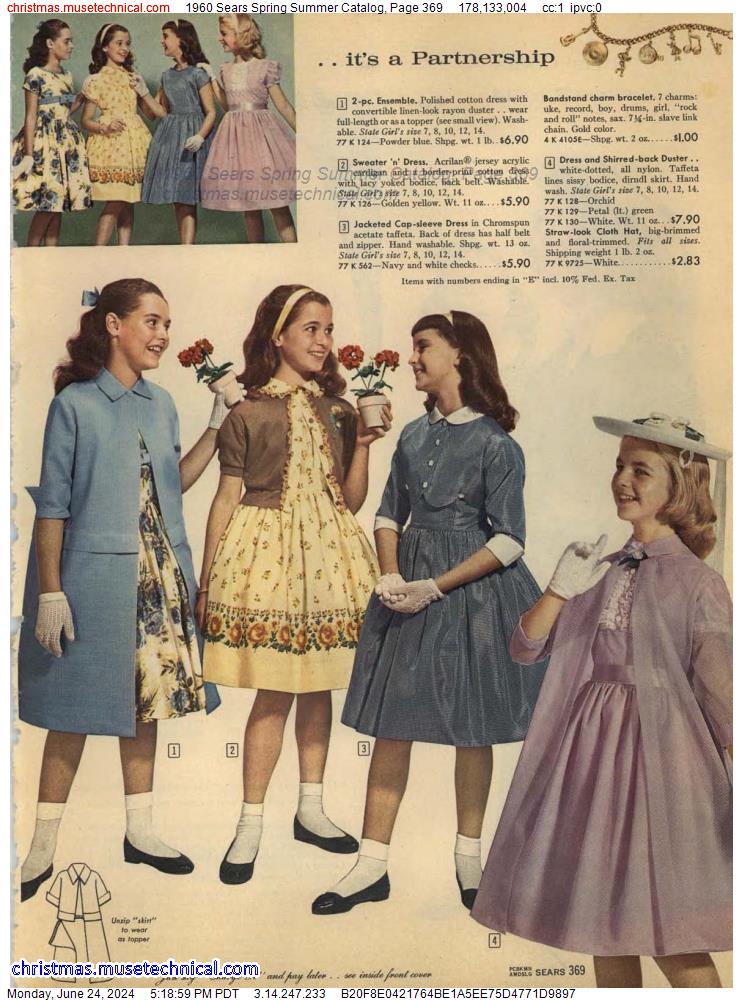 1960 Sears Spring Summer Catalog, Page 369