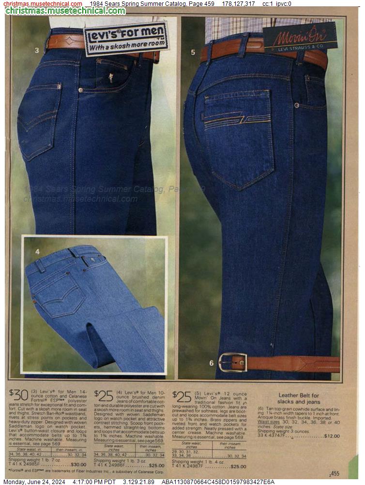 1984 Sears Spring Summer Catalog, Page 459